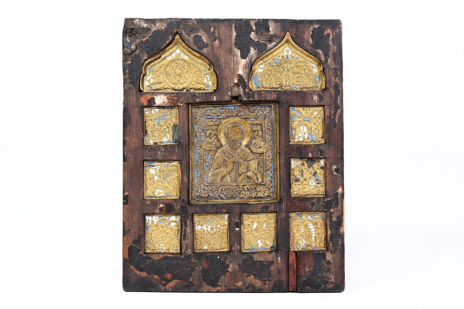 A Russian orthodox 'Feasts' icon, late 18th C. (1 of 7)