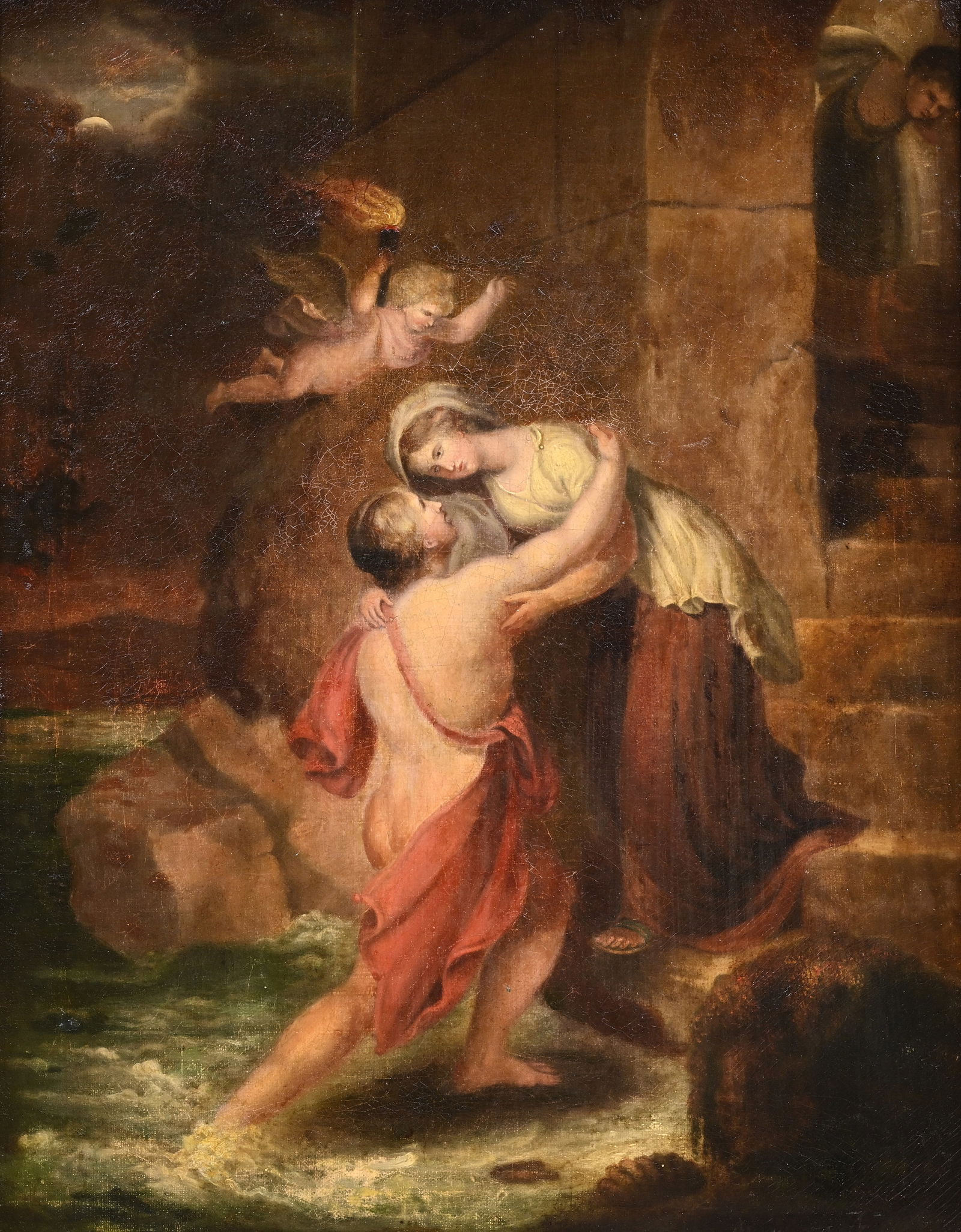 European School, circle of Henry Howard (1769-1847): Penelope and Odysseus, oil on canvas, ca. 1800 (1 of 5)