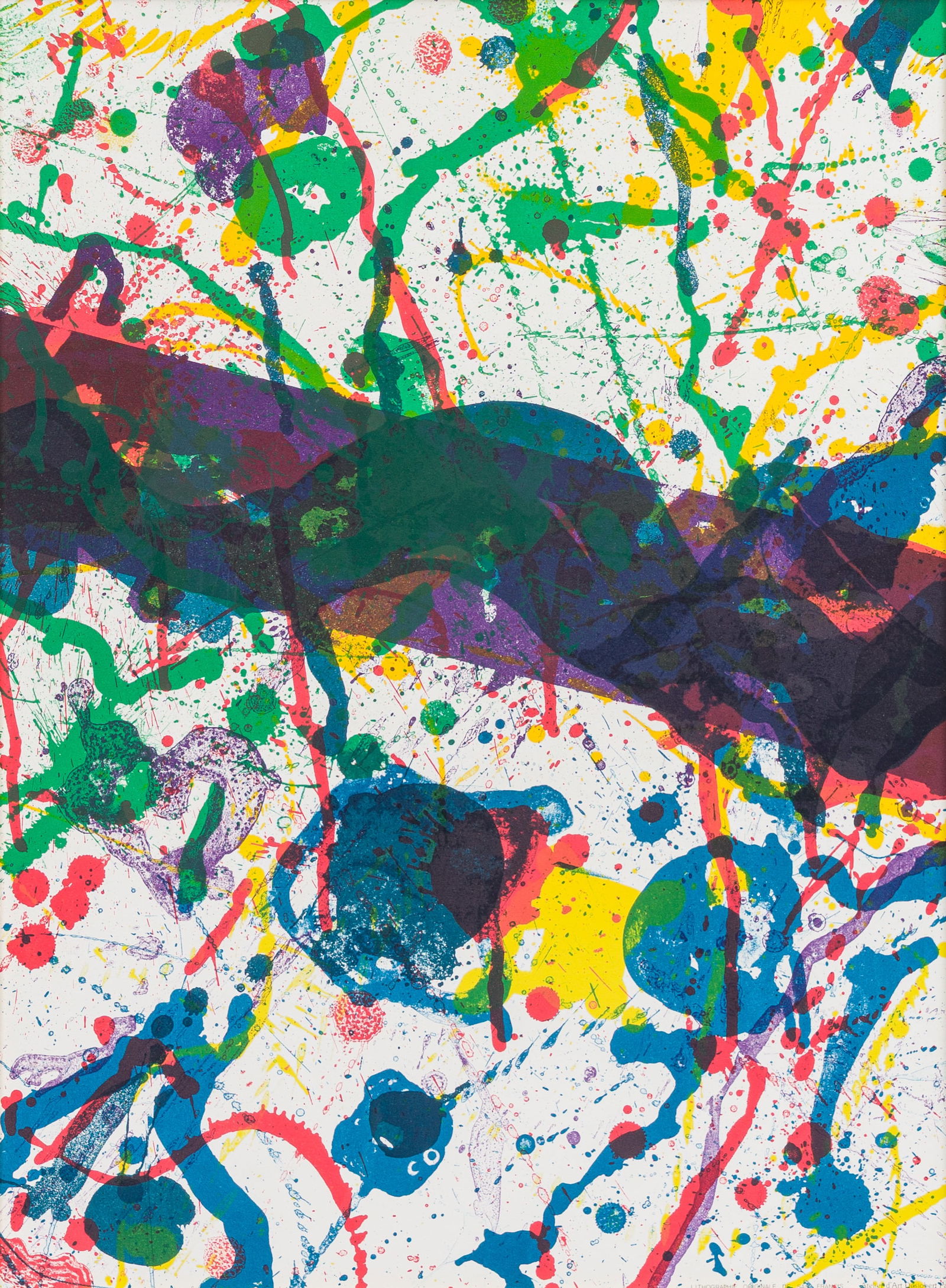 Sam Francis (1923-1994): 'SF 317', lithograph in colours, Atelier d'Art Desjobert, Paris, (1986) (1 of 5)