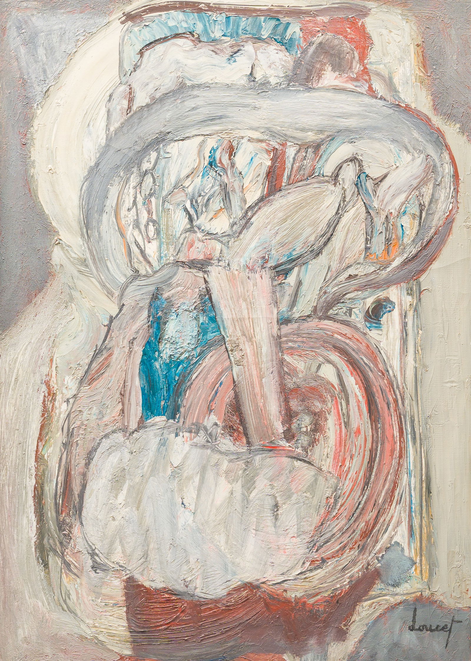 Jacques Doucet (1924-1994): 'Vers la foule', oil on canvas, (1969) (1 of 7)