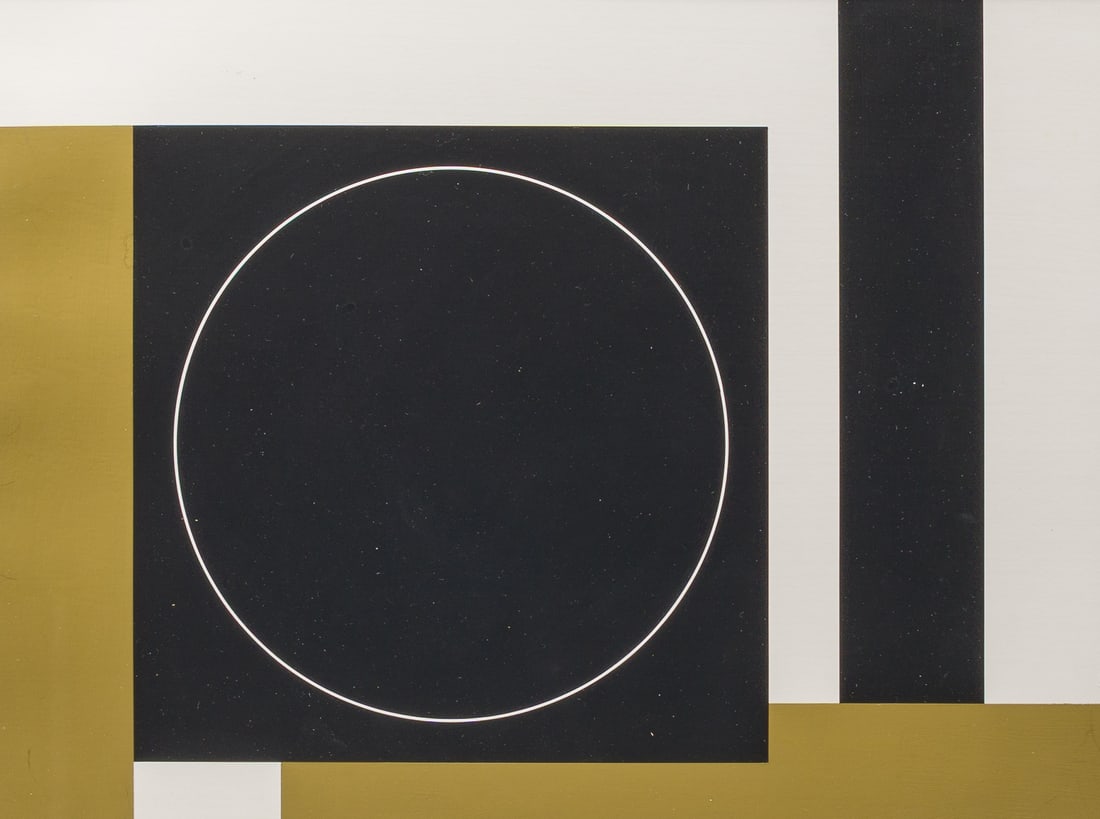 Gilbert Decock (1928-2007): Abstract composition, oil and gouache on cardboard, dated 1969 (1 of 4)