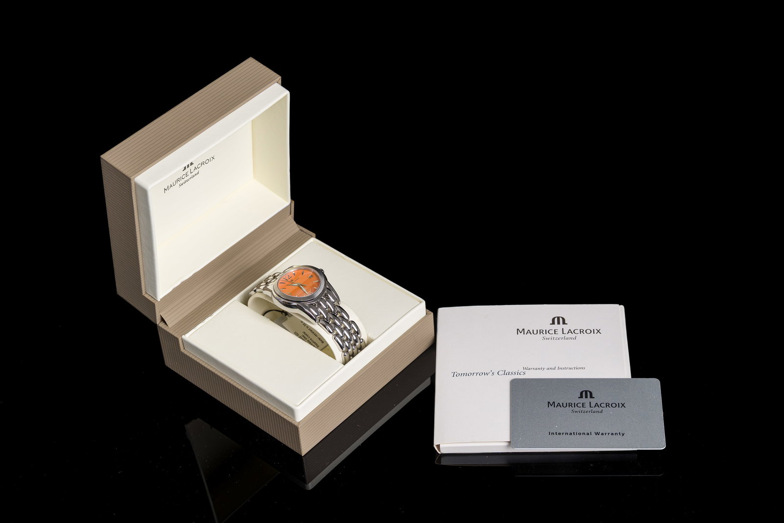 A Swiss Maurice Lacroix stainless steel and sapphire crystal wristwatch, no. AF 52228, 21st C. (1 of 8)