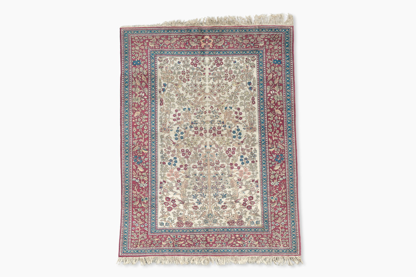 A Turkish 'tree of life' rug, wool on cotton, 20th C. (1 of 6)