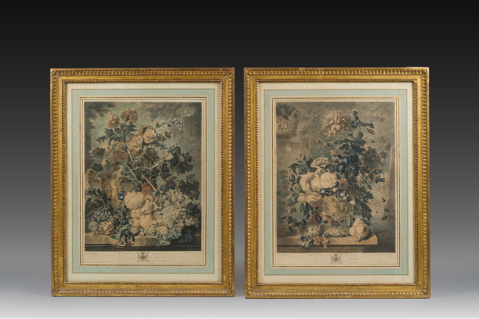 Richard Earlom (1743-1822) after Jan van Huysum (1682-1749): A pair of still lifes with flowers, (1 of 8)