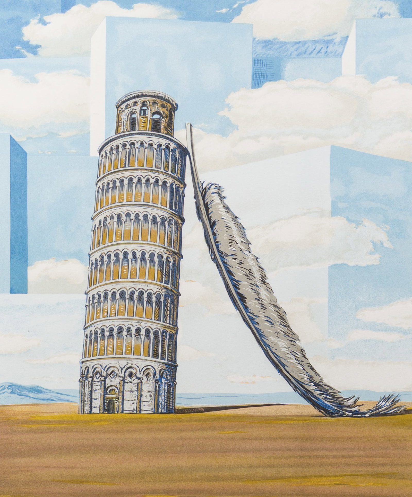 Rene Magritte (1898-1967, after): 'Souvenir de voyage', lithograph in colours, ed. 162/275, dated (1 of 5)