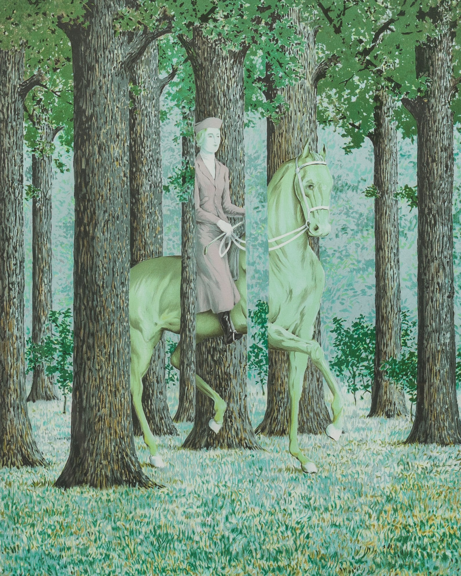 Rene Magritte (1898-1967, after): 'Le blanc-seing', lithograph in colours, ed. 167/300, dated 2003 (1 of 7)