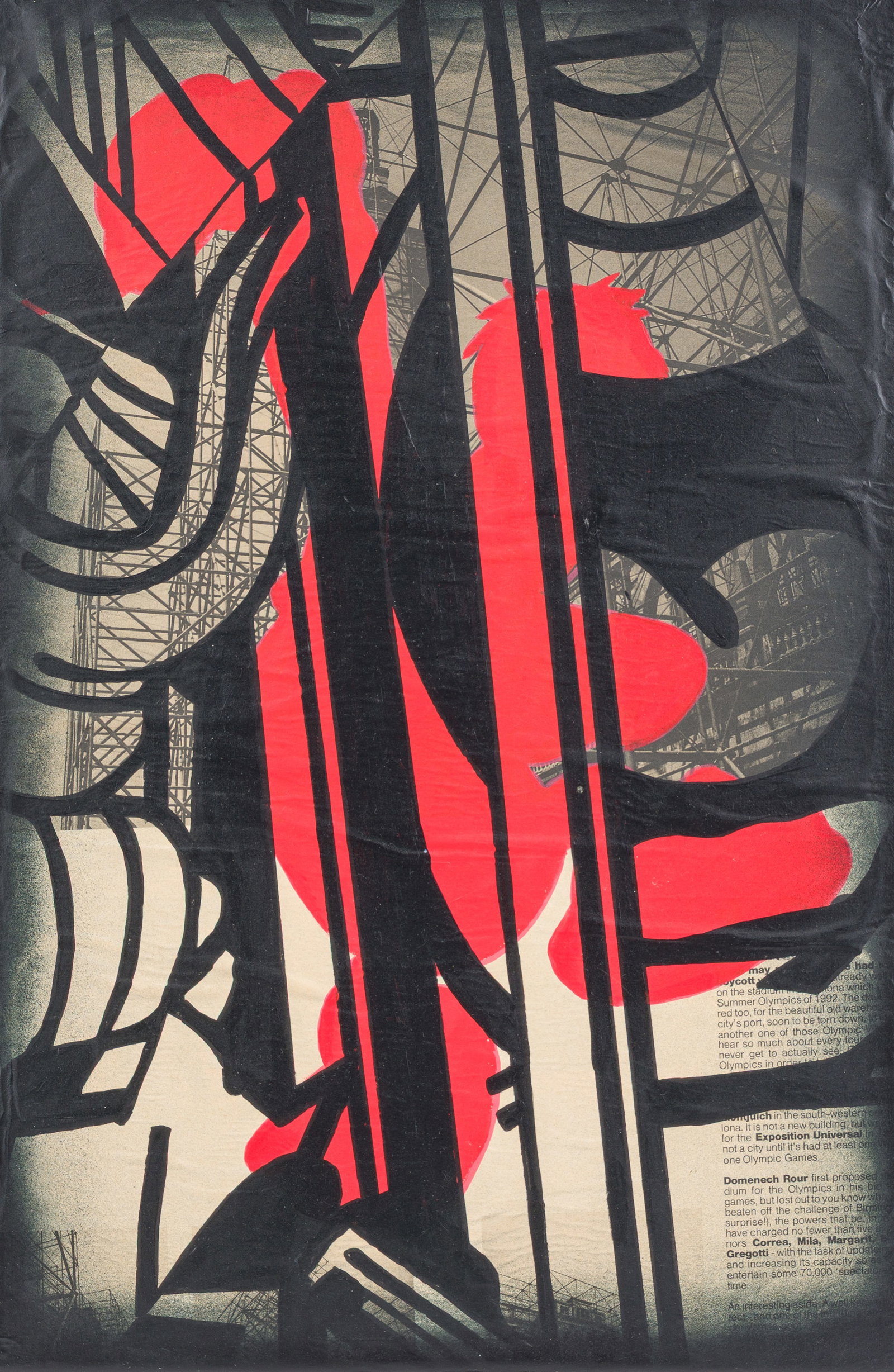 Benjamin Spark (1969): 'Exposition Universal (17611)', mixed media on canvas (1 of 5)