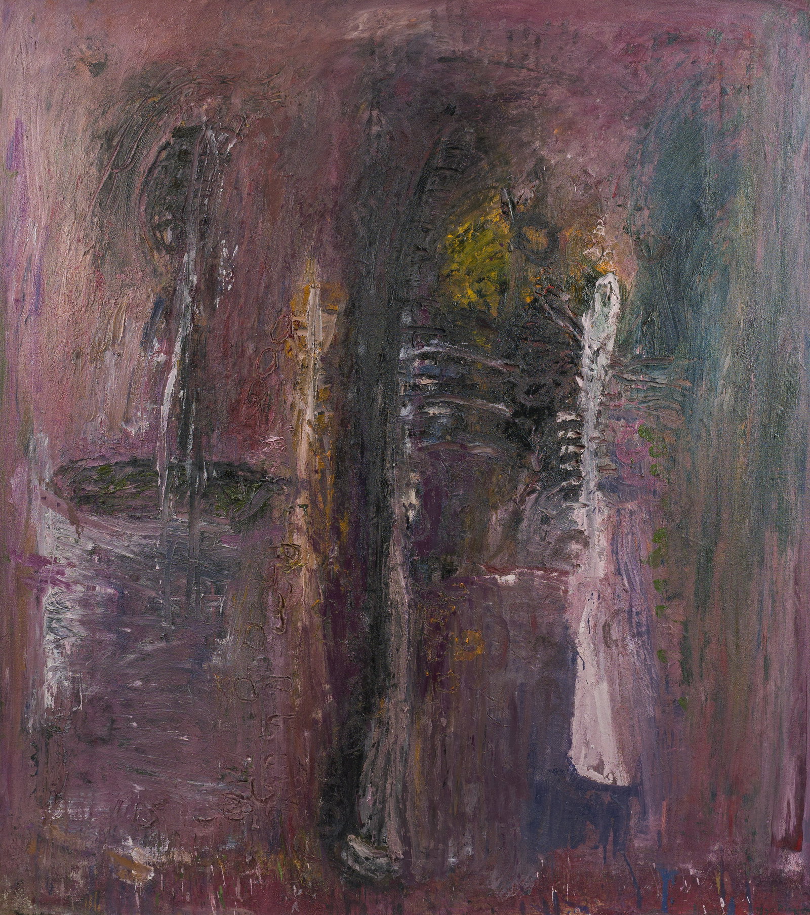 Karel Dierickx (1940-2014): 'Via Laietane', oil on canvas, dated 1990: Karel Dierickx (1940-2014): 'Via Laietane', oil on canvas, dated 1990 180 x 160 cm