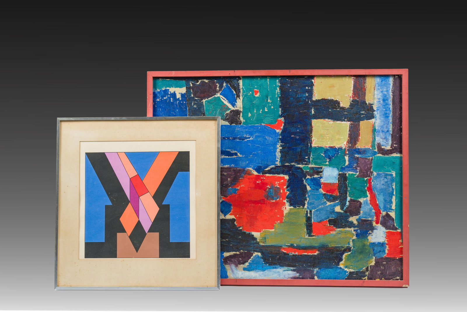 Beatrice P. de Morchoven (1943): Composition, oil on canvas, d. 1969 and Guy Vandenbranden (1 of 11)