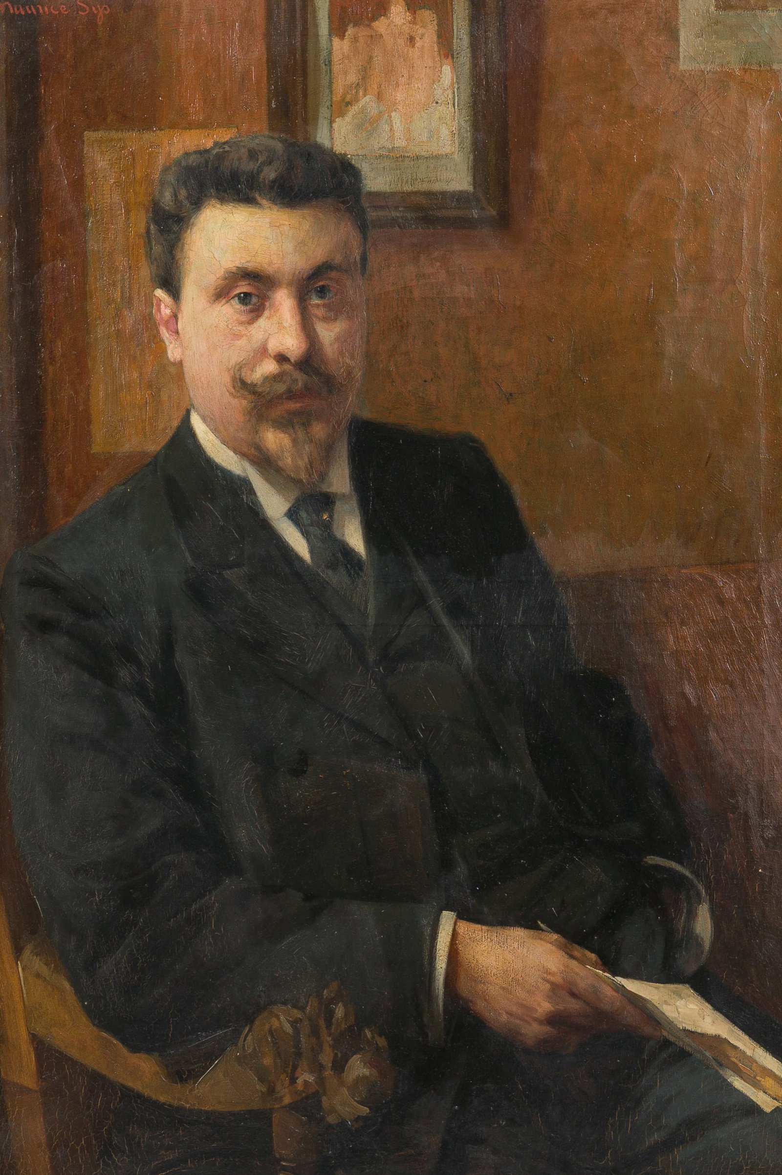 Maurice Sys (1880-1972): Portrait of a nobleman, oil on canvas (1 of 6)