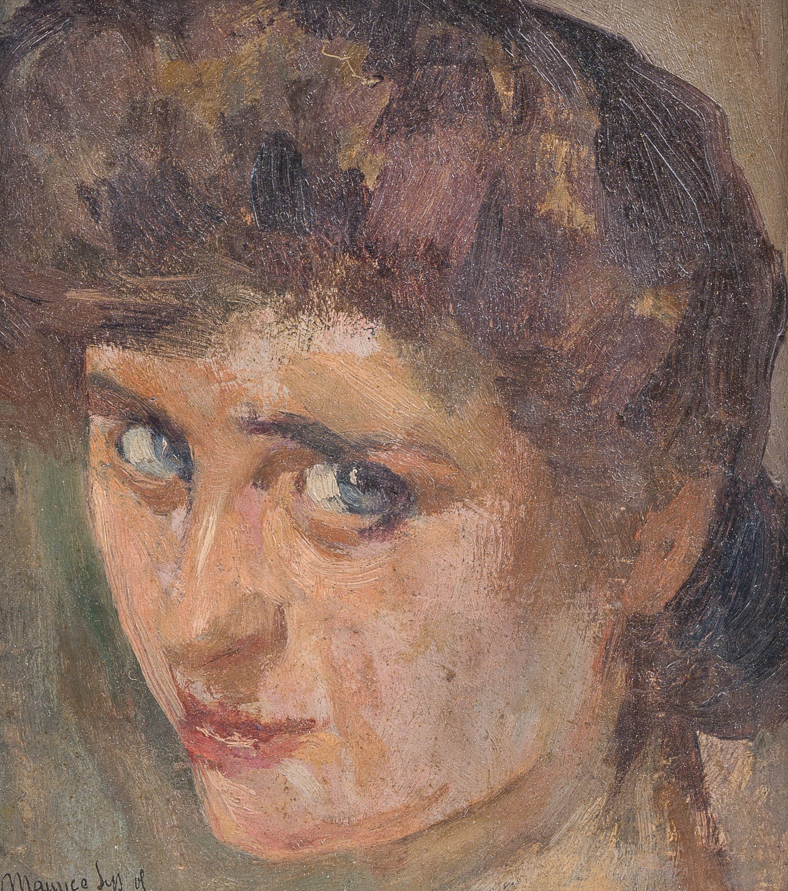 Maurice Sys (1880-1972): Portrait of a lady, oil on panel (1 of 4)