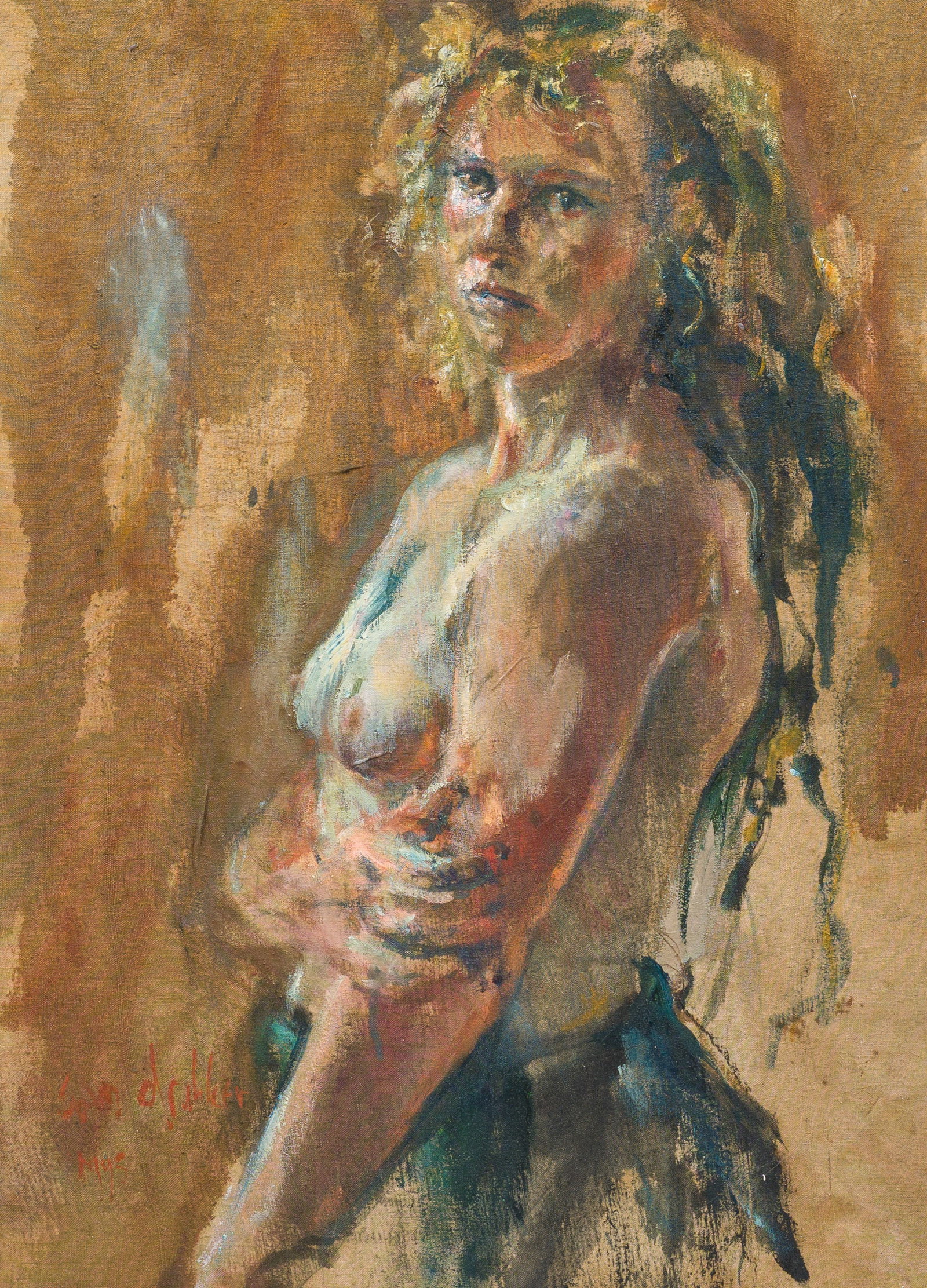 Sam Drukker (1957): 'Franka', acrylic and oil on canvas, dated 1995 (1 of 5)