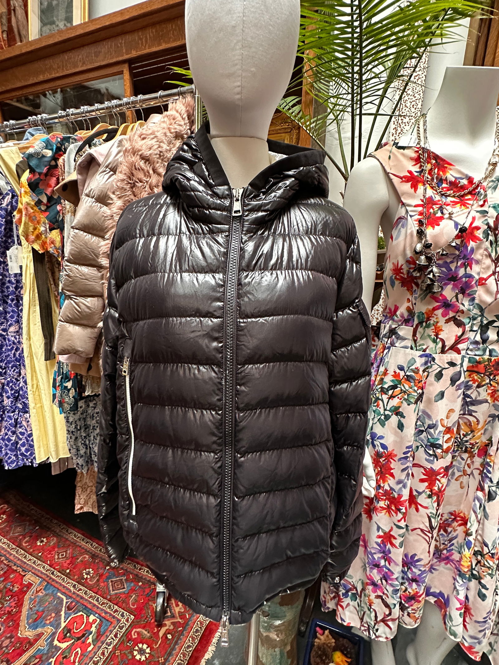 Mens Vintage Moncler Hooded Micro Puffer Jacket (1 of 3)