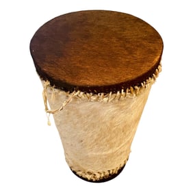 African Tribal Vintage Goat Skin Drum