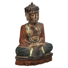 Wooden Buddha 9 x 12h