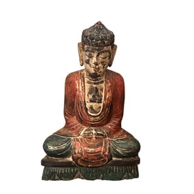 Wooden Buddha 11h x 9