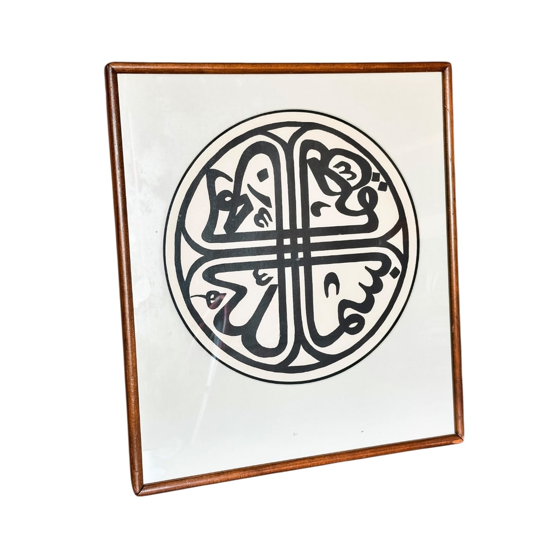 The Oriental Orthodox Order in the West Wall Art: Printed poster in wooden frame featuring the official logo/seal of the Oriental Orthodox Order in the West. Size 15" x 20"