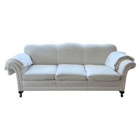 White 3-hump sofa