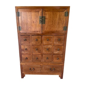 A Chinese Huanghuali medicine cabinet