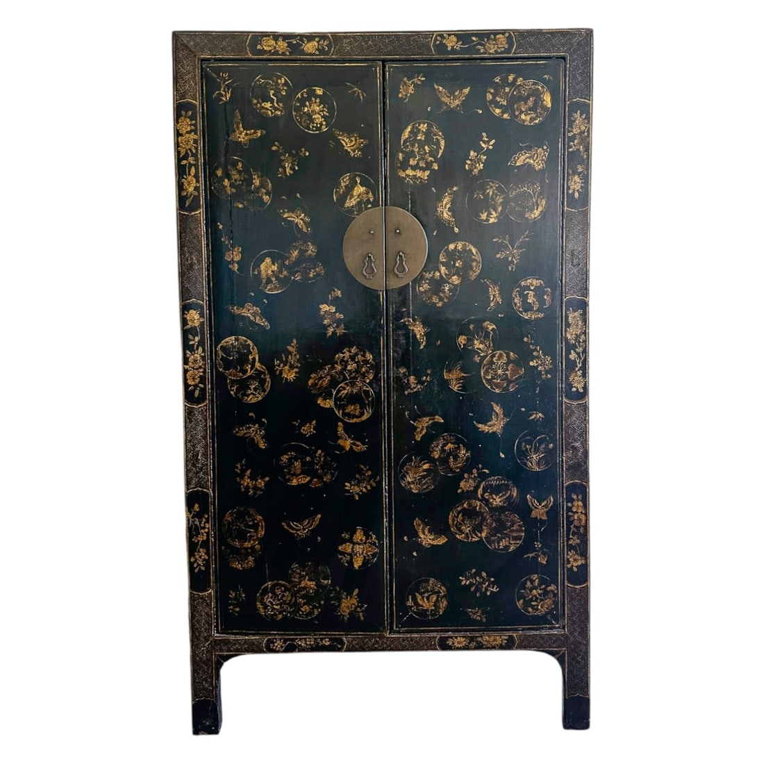 Black Chinoiserie Cabinet – 2 Doors (1 of 2)