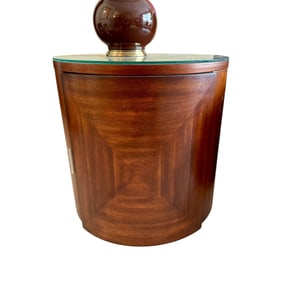Brenhardt Furniture Round Accent Drum End Table
