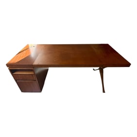 Mid-Century Solid Wood Desk