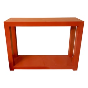 Burnt Orange Console Table