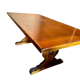 Antique Trestle Dining Table