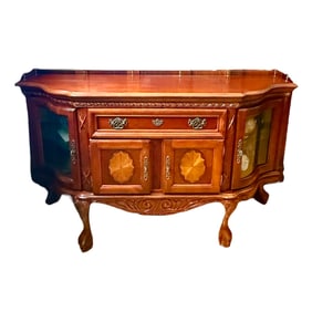 Chippendale Sideboard with Glass Doors