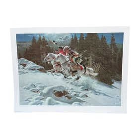 Frank McCarthy "In the Land of the Winter Hawk" Signed and Numbered Limited Edition Print