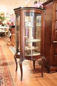 Curved Glass Cylinder Display Case