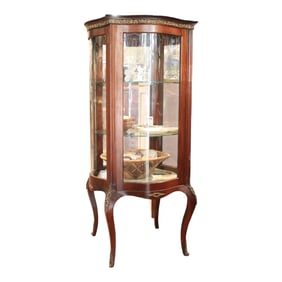 Curved Glass Cylinder Display Case