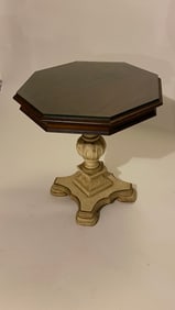 Octagon Pedestal Accent Table