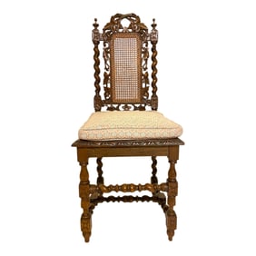 Set of 6 Jacobean Style Dining Chairs