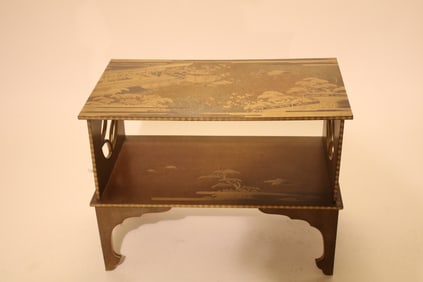 Vintage Japanese Chinoiserie End Table
