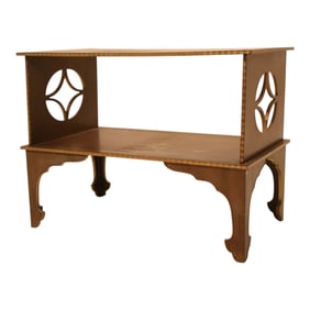 Vintage Japanese Chinoiserie End Table