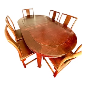 Rosewood Dining Table with Two Leaves