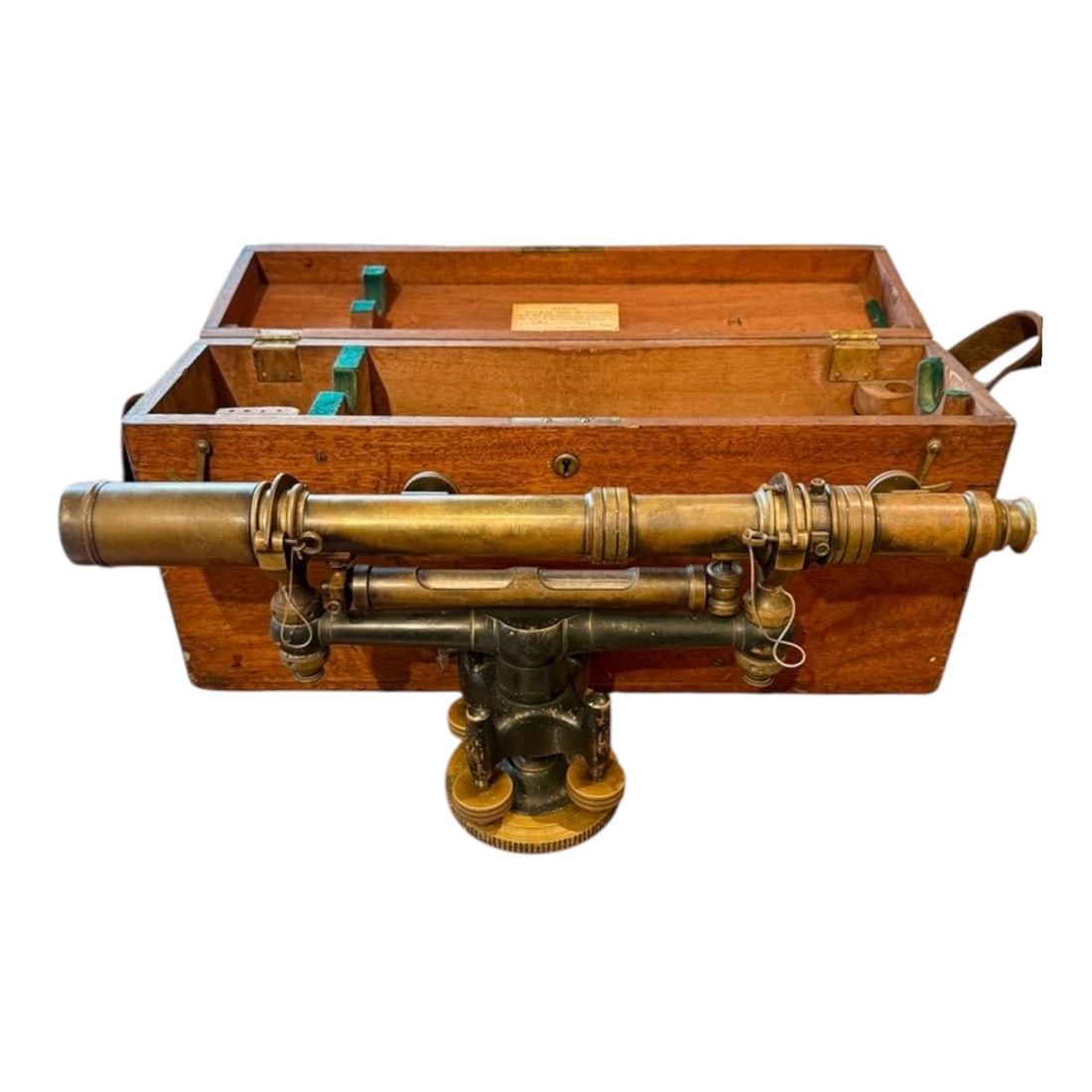 Antique W. & L.E. Gurley Stadia Transit Level in Original Wooden Case (1 of 7)