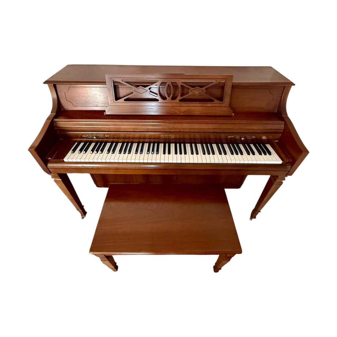 Vintage Wurlitzer Upright Piano with Matching Bench (1 of 7)