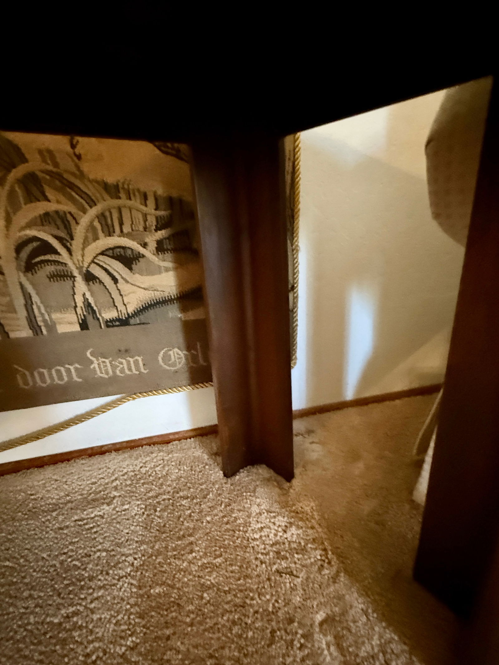 Parquet Top Solid Wood Console Table - 5