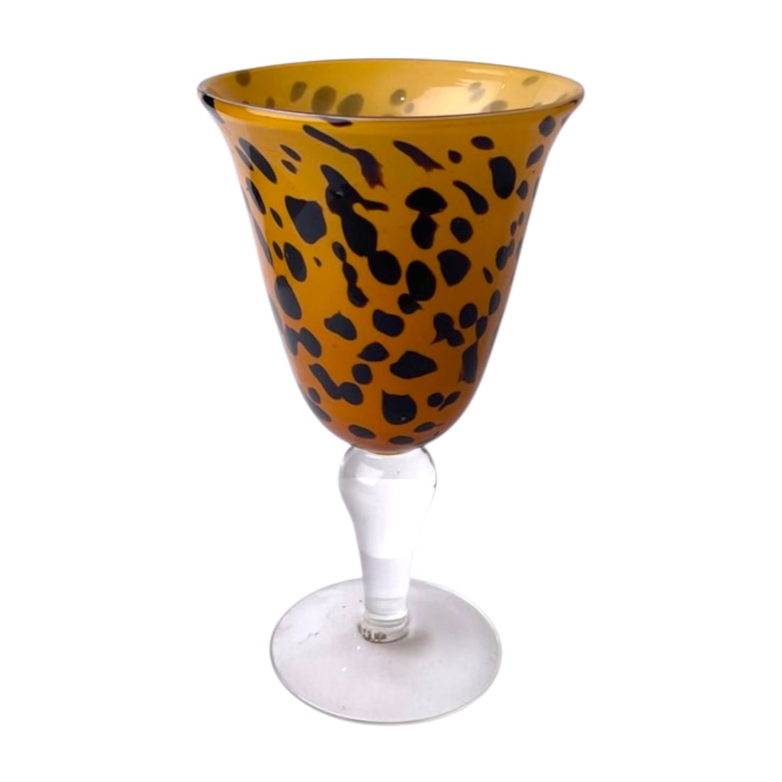 Safari Leopard Print Hand Blown Wine Goblet (1 of 3)