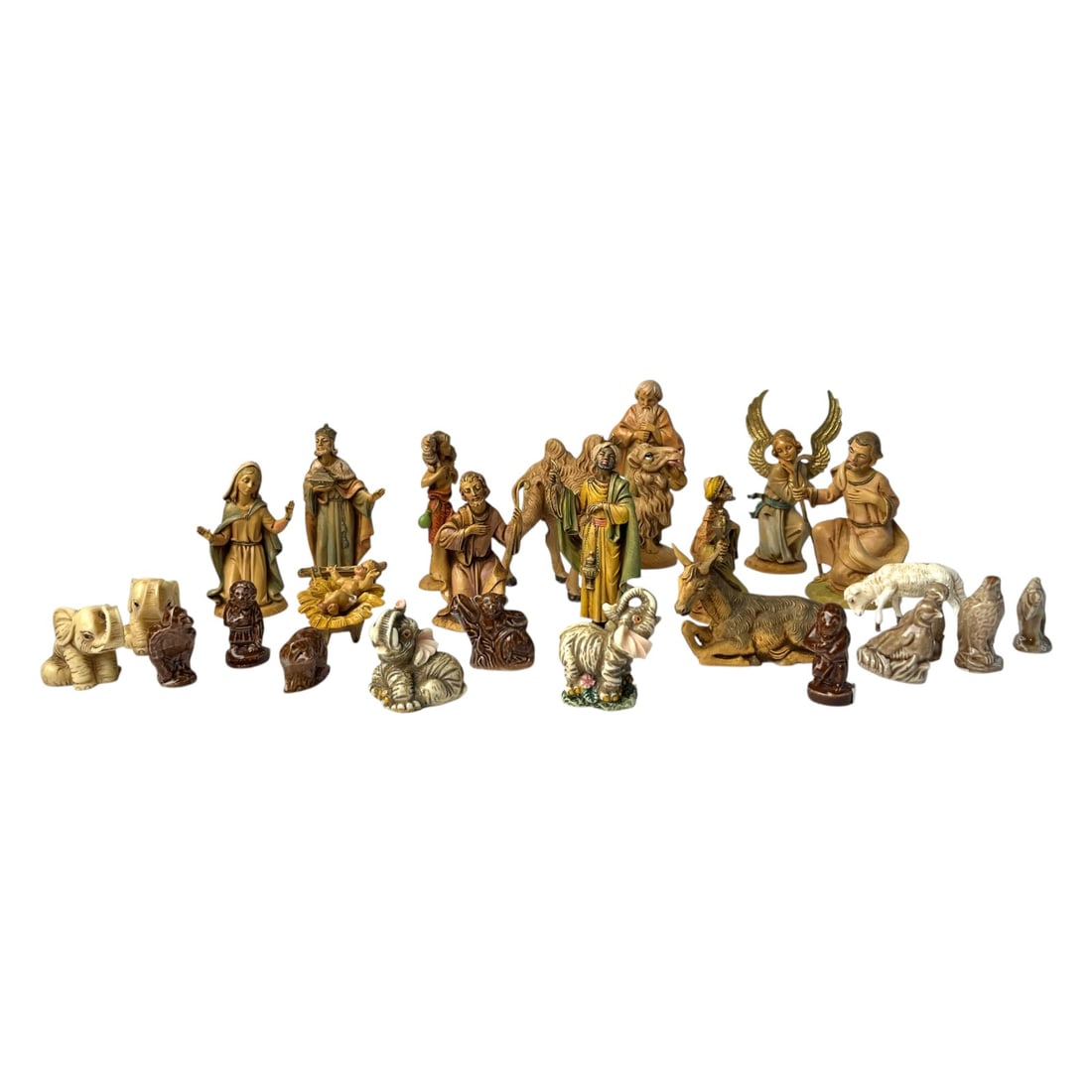 Assorted Vintage Nativity Figurines and Miniature Animal Collection (1 of 11)