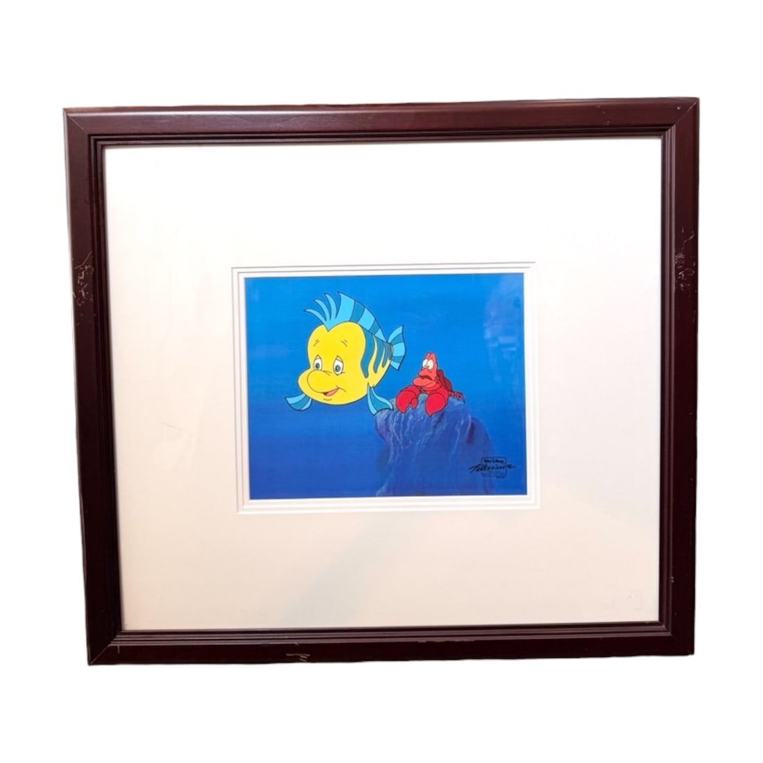Framed Disney The Little Mermaid "Beached" Animation Art Print (1 of 1)