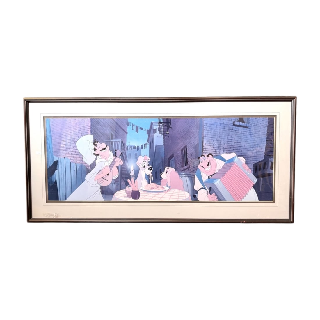 Framed Disney Lady and the Tramp “Bella Notte" Art Print (1 of 2)
