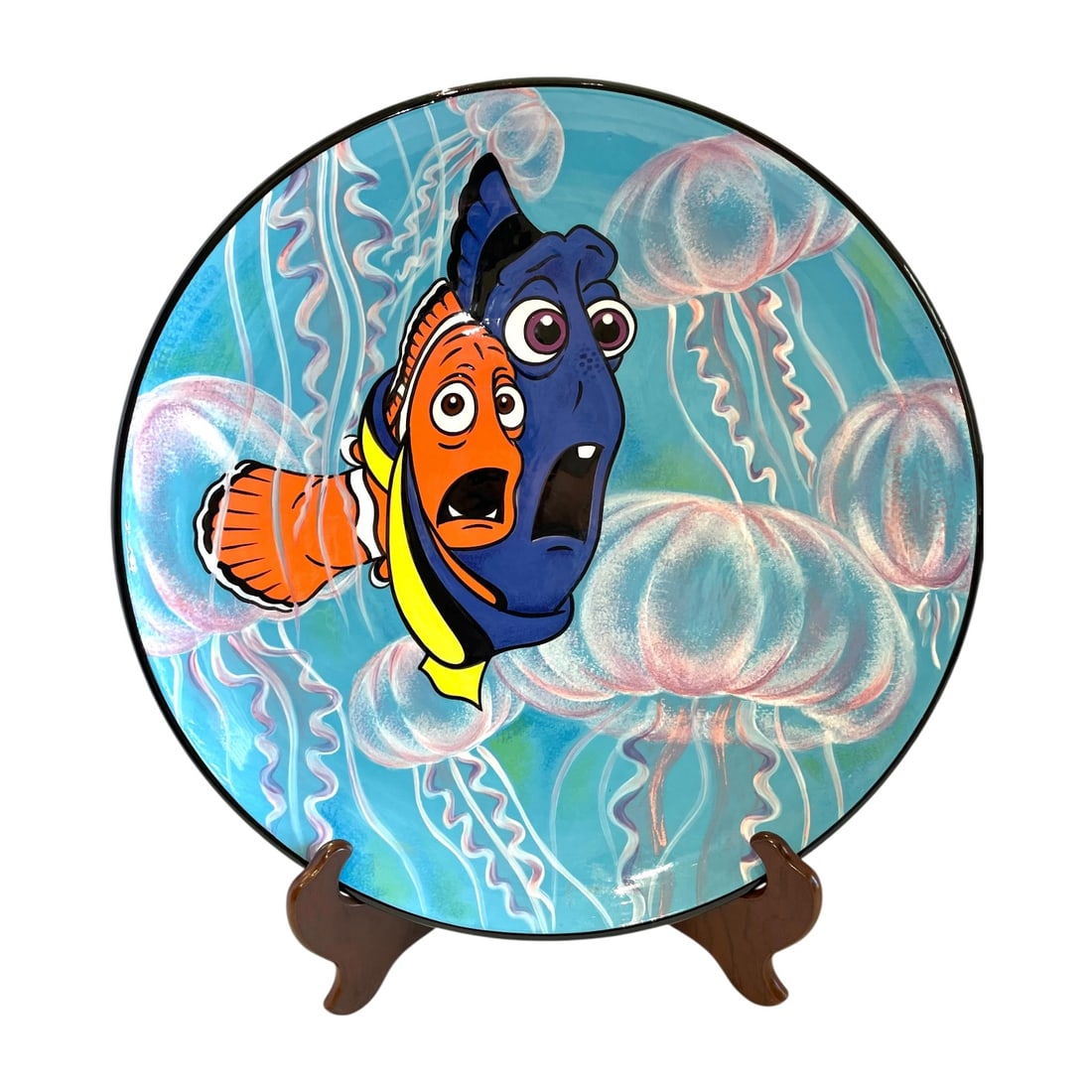 Disney Finding Nemo Hand-Painted Plate, 3/50 (1 of 4)