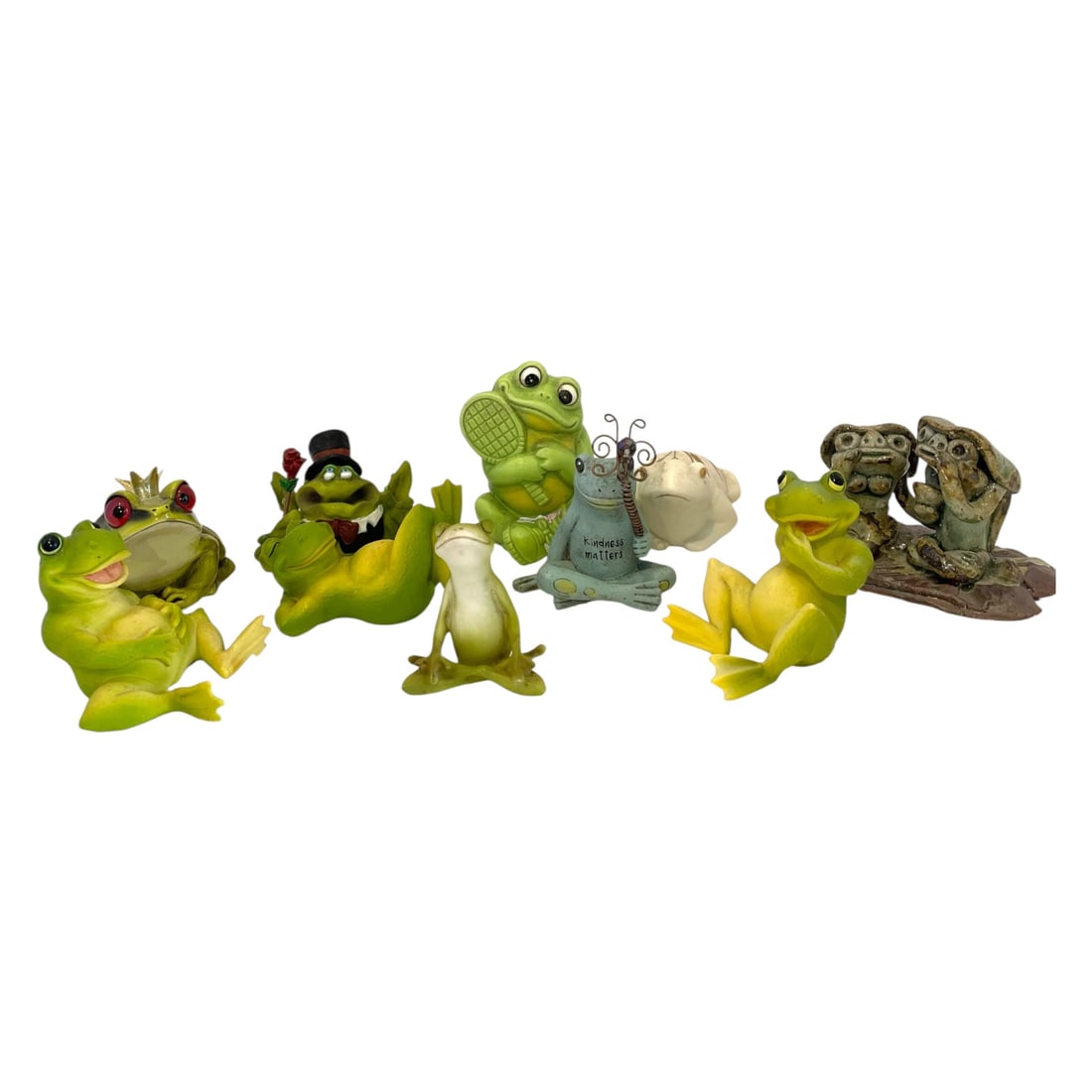 Collection of 10 Decorative Frog Figurines (1 of 5)