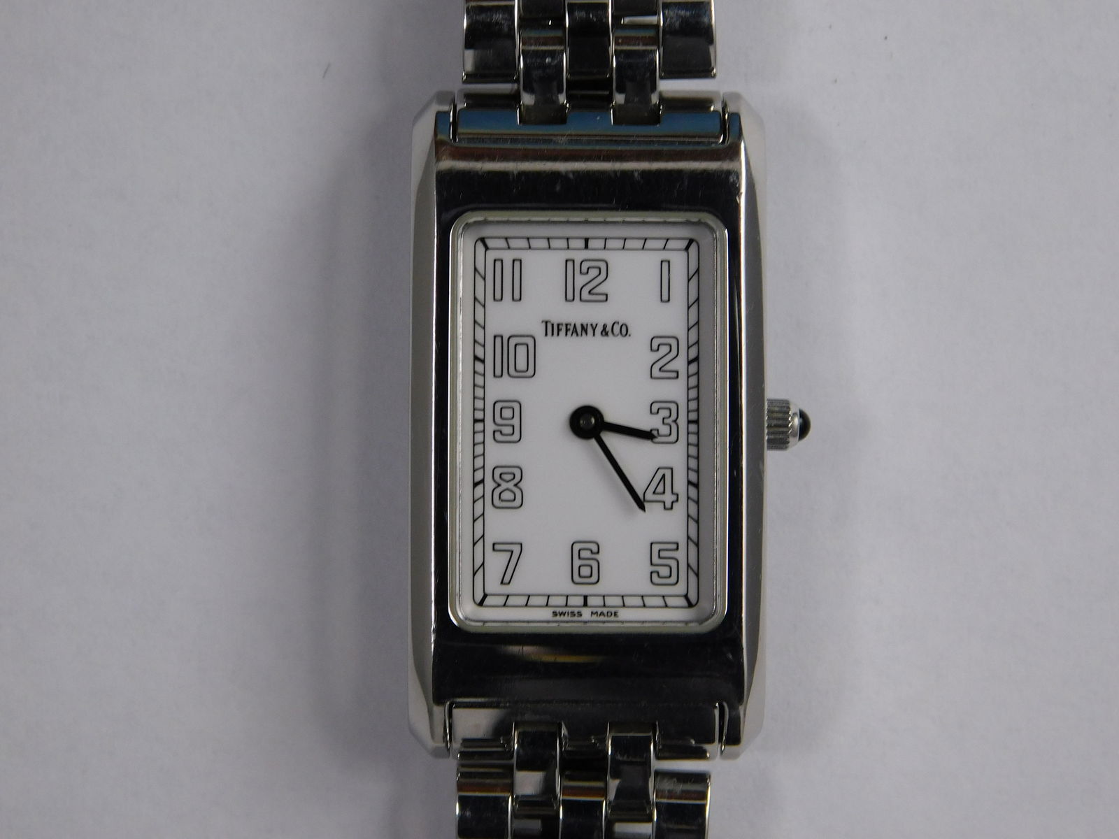 Tiffany & Co Stainless Tank Style watch (1 of 3)