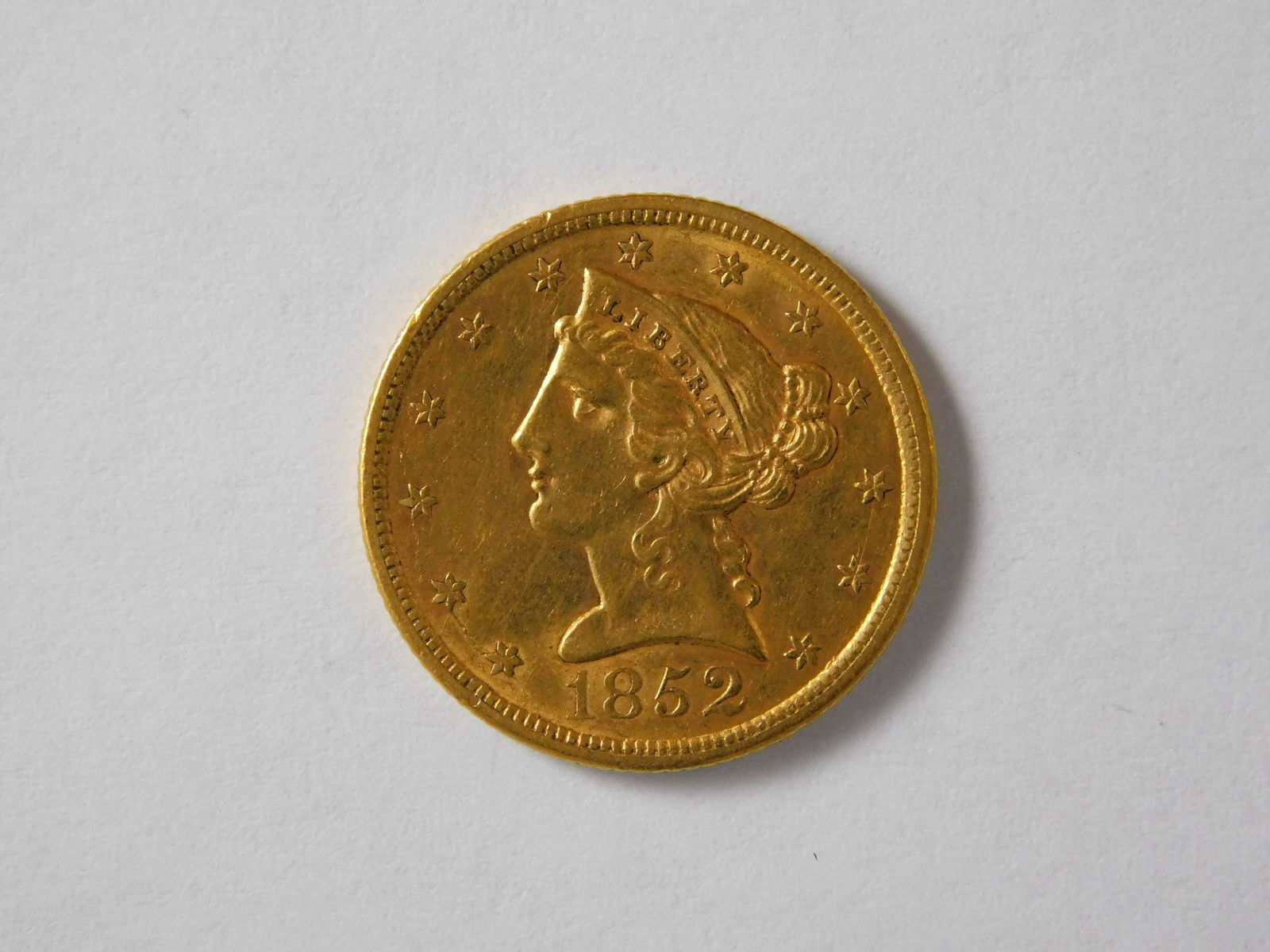 1852 $5 Gold Liberty (1 of 2)
