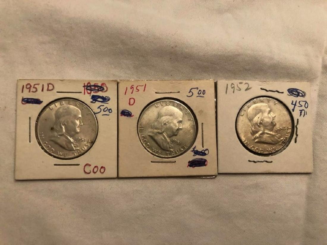 1951-D, 1951-D, 1952 Ben Franklins: 1951-D, 1951-D, 1952 Ben Franklins