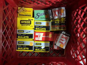 Box Lot of Bullets: .38 cal, 9mm, 30 cal: Box Lot of Bullets: .38 cal, 9mm, 30 cal